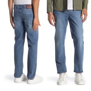 HILTL Men’s Denim Blue Noah Straight Fit Jeans Size 34X32 Comfy Cotton Classic